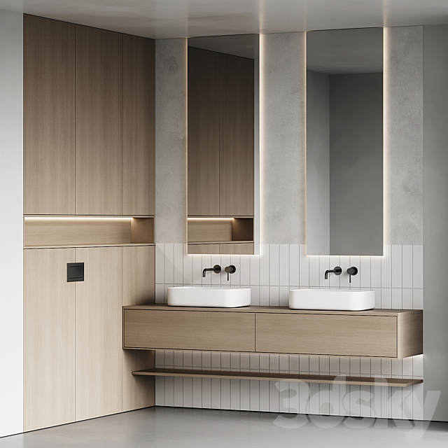 Bathroom furniture 109 3ds Max - thumbnail 2