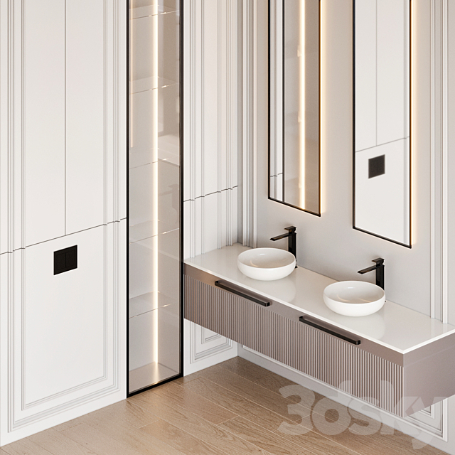 bathroom furniture 109 3DS Max Model - thumbnail 4