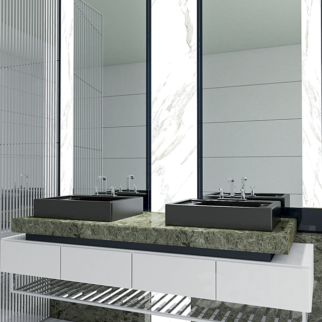 Bathroom Furniture 11 3DS Max Model - thumbnail 2