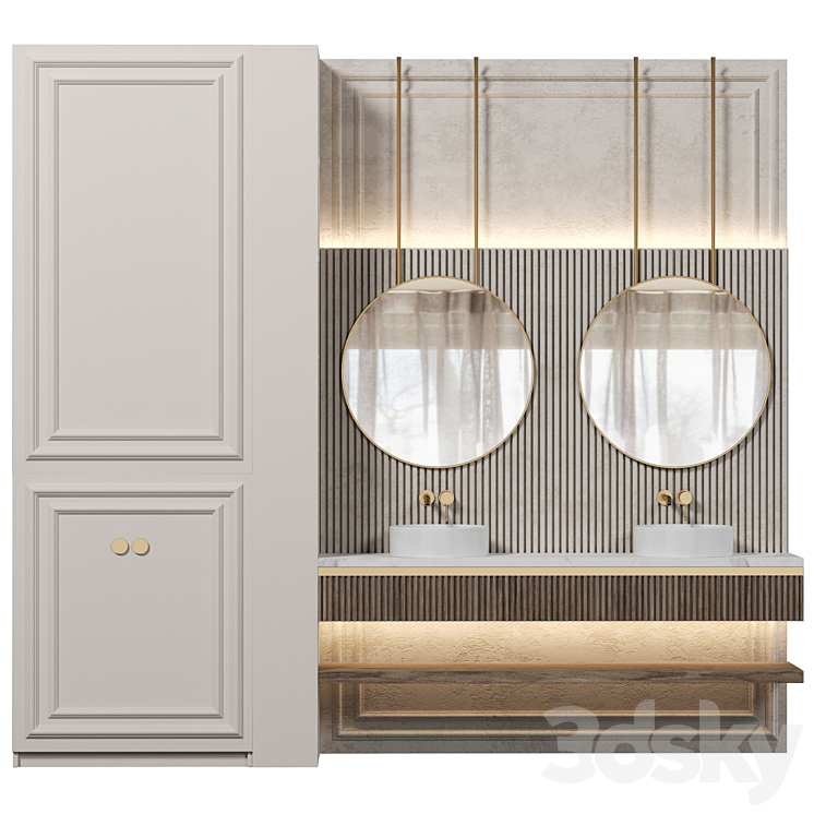 Bathroom Furniture 113 3DS Max Model - thumbnail 1