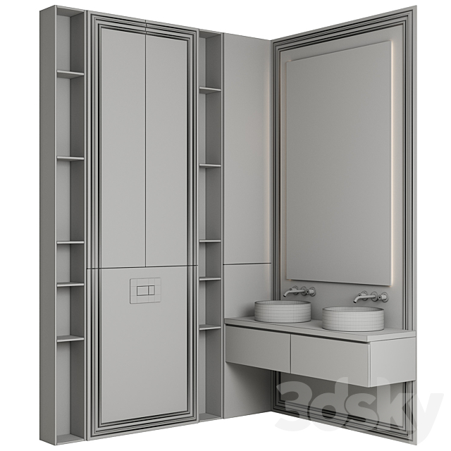 Bathroom Furniture 14 3ds Max - thumbnail 3