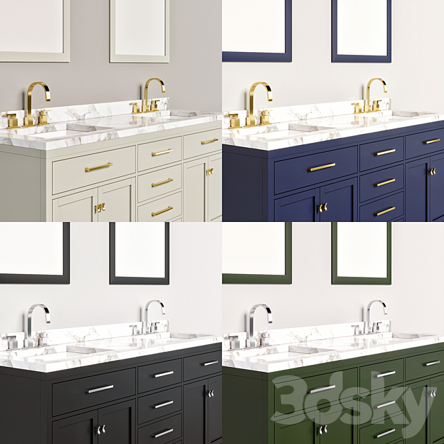 bathroom furniture 14 3ds Max - thumbnail 3