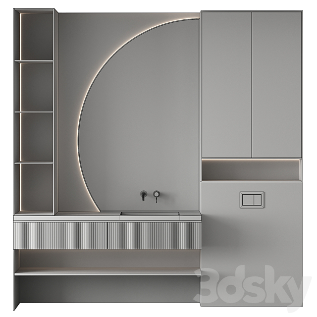 Bathroom furniture 14 3DS Max Model - thumbnail 4