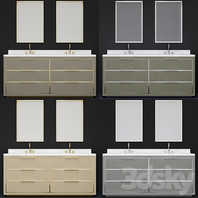 bathroom furniture 15 3DS Max Model - thumbnail 2