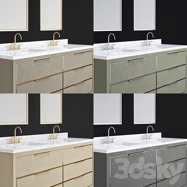 bathroom furniture 15 3DS Max Model - thumbnail 3