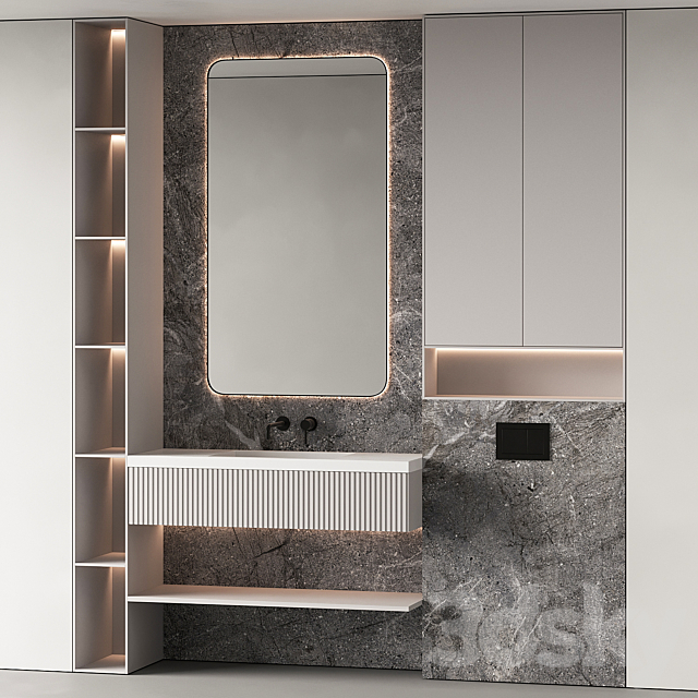 Bathroom furniture 16 3ds Max - thumbnail 3