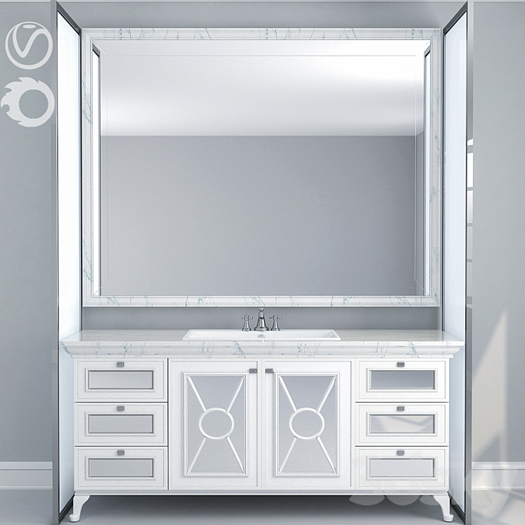 Bathroom Furniture 16 3DS Max - thumbnail 1