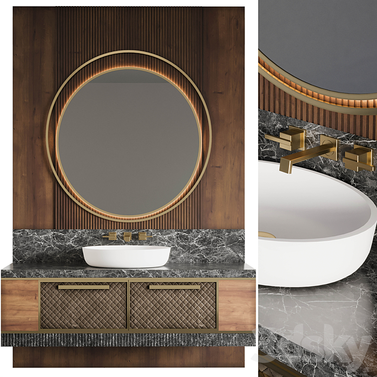 Bathroom Furniture 17 3DS Max - thumbnail 1