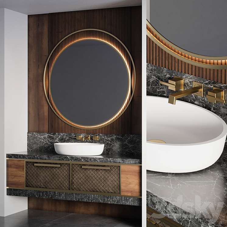 Bathroom Furniture 17 3DS Max - thumbnail 2