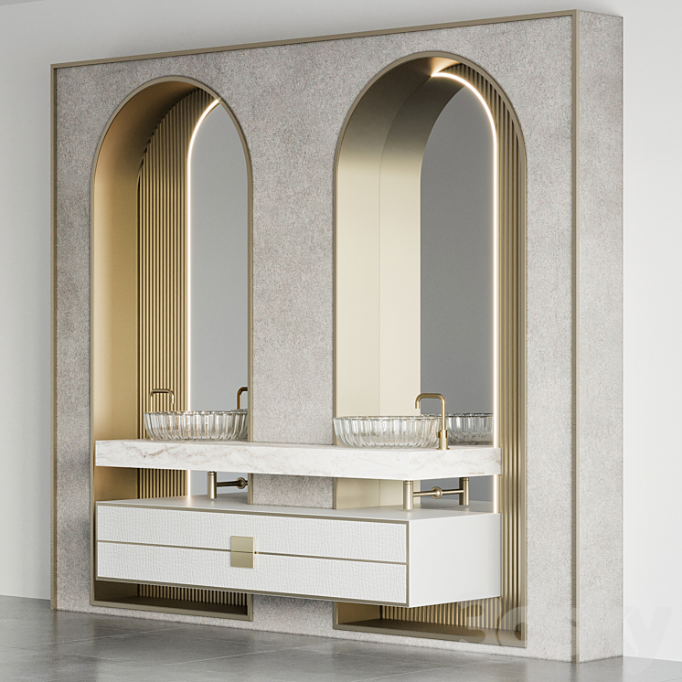 Bathroom Furniture 19 3DS Max - thumbnail 2