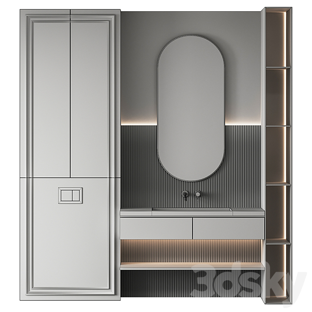 Bathroom furniture 19 3DS Max Model - thumbnail 4