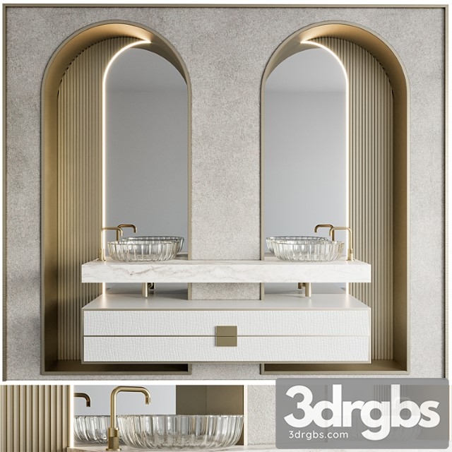 Bathroom furniture 19 3dsmax Download - thumbnail 1