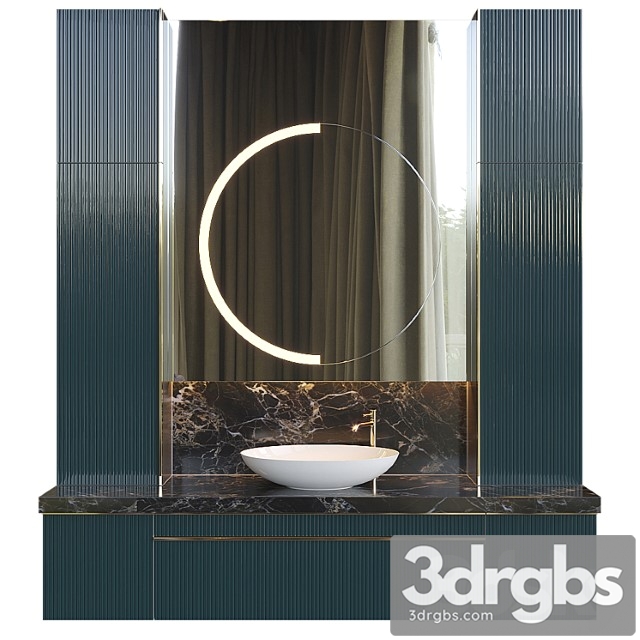 Bathroom furniture 196 3dsmax Download - thumbnail 1