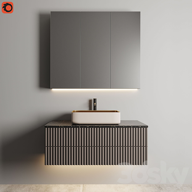 Bathroom furniture 2 3ds Max - thumbnail 2