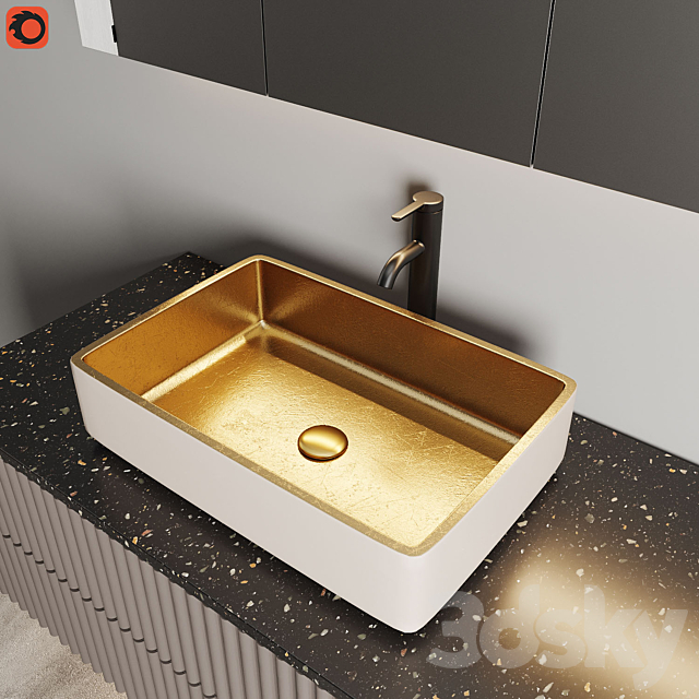 Bathroom furniture 2 3ds Max - thumbnail 3