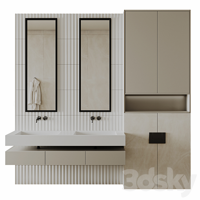 Bathroom furniture 2 3ds Max - thumbnail 1