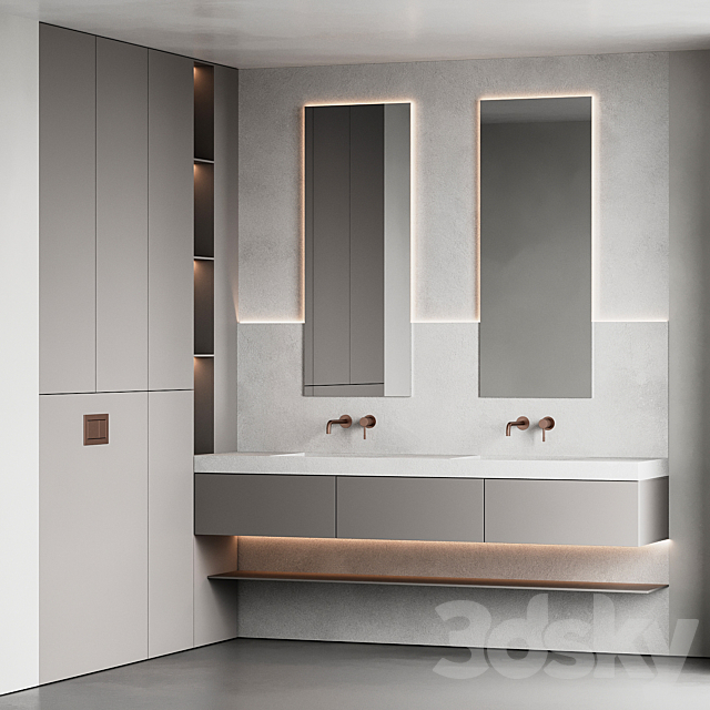 Bathroom furniture 20 3DS Max Model - thumbnail 2