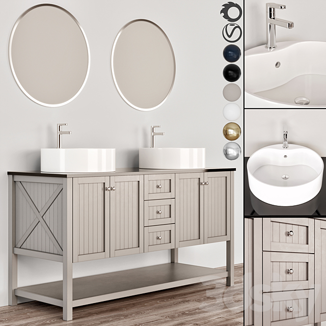 bathroom furniture 23 3ds Max - thumbnail 1