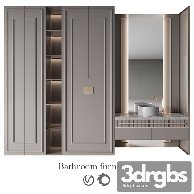 Bathroom Furniture 24 9 3dsmax Download - thumbnail 1