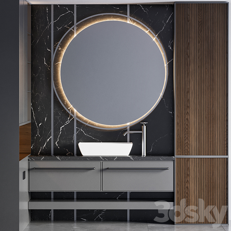 bathroom furniture 28 3DS Max Model - thumbnail 2