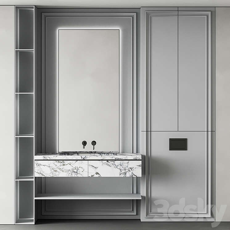 Bathroom furniture 28 3DS Max Model - thumbnail 2