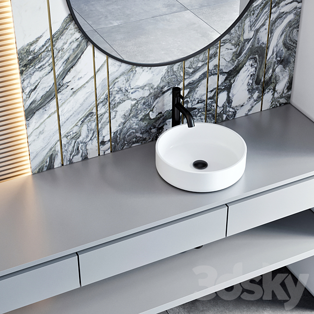 bathroom furniture 31 3DS Max Model - thumbnail 3