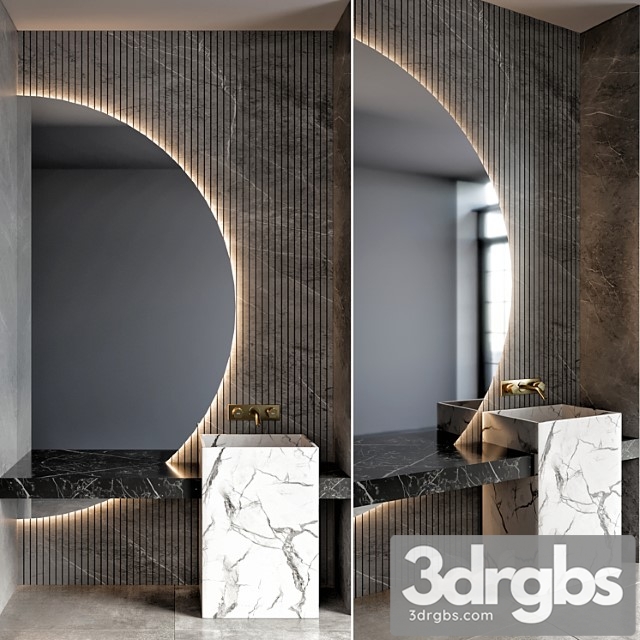 Bathroom furniture 312 3dsmax Download - thumbnail 1