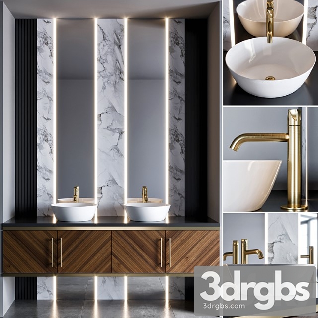 Bathroom furniture 325 3dsmax Download - thumbnail 1