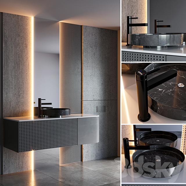 bathroom furniture 34 3ds Max - thumbnail 2