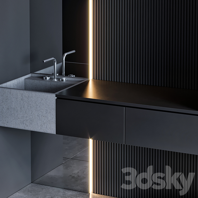 bathroom furniture 34 3DS Max Model - thumbnail 2