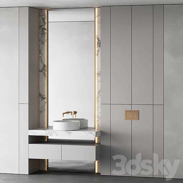 Bathroom furniture 39 3DS Max Model - thumbnail 3