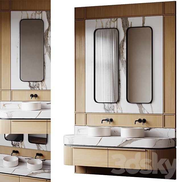 Bathroom furniture 3ds Max - thumbnail 1