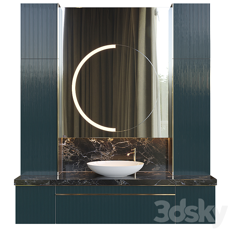 Bathroom furniture 3DS Max - thumbnail 1