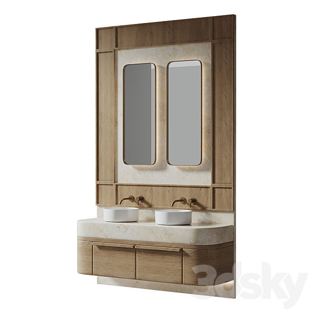 Bathroom furniture 3ds Max - thumbnail 1