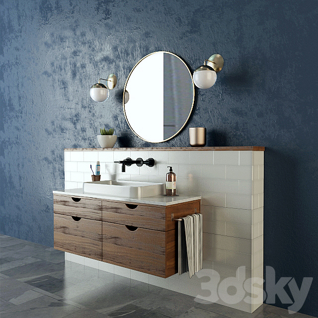 bathroom furniture 3ds Max - thumbnail 2