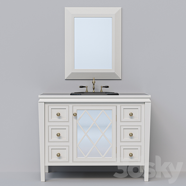 Bathroom furniture 3ds Max - thumbnail 1