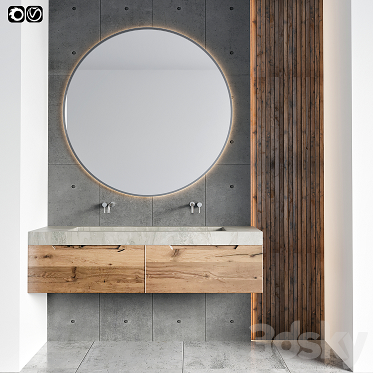 Bathroom furniture 4 3DS Max - thumbnail 1