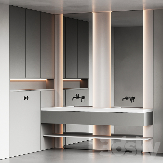 Bathroom furniture 42 3DS Max Model - thumbnail 2