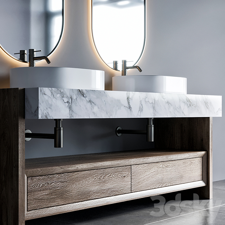 bathroom furniture 43 3DS Max - thumbnail 2