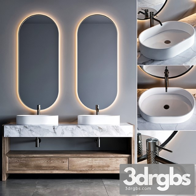 Bathroom furniture 43 3dsmax Download - thumbnail 1