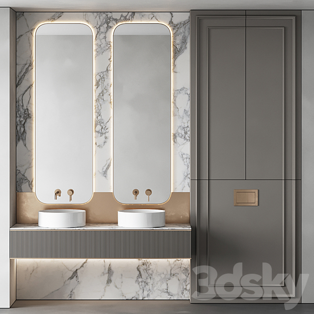 Bathroom furniture 44 3DS Max Model - thumbnail 2