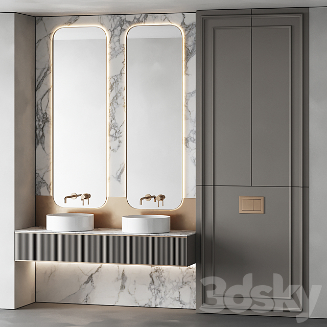 Bathroom furniture 44 3DS Max Model - thumbnail 3