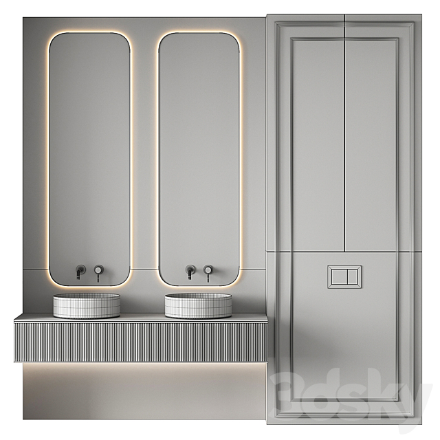 Bathroom furniture 44 3DS Max Model - thumbnail 4