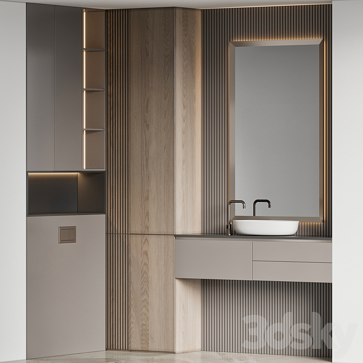 Bathroom Furniture 45 3DS Max Model - thumbnail 1