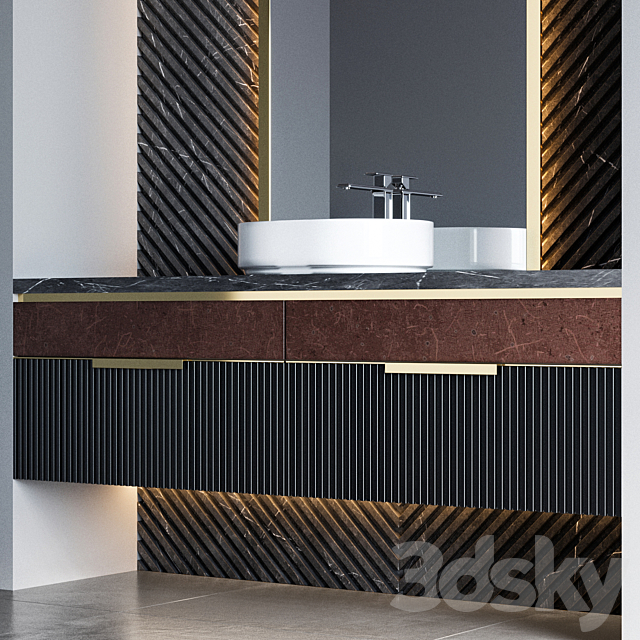 bathroom furniture 46 3DS Max Model - thumbnail 3