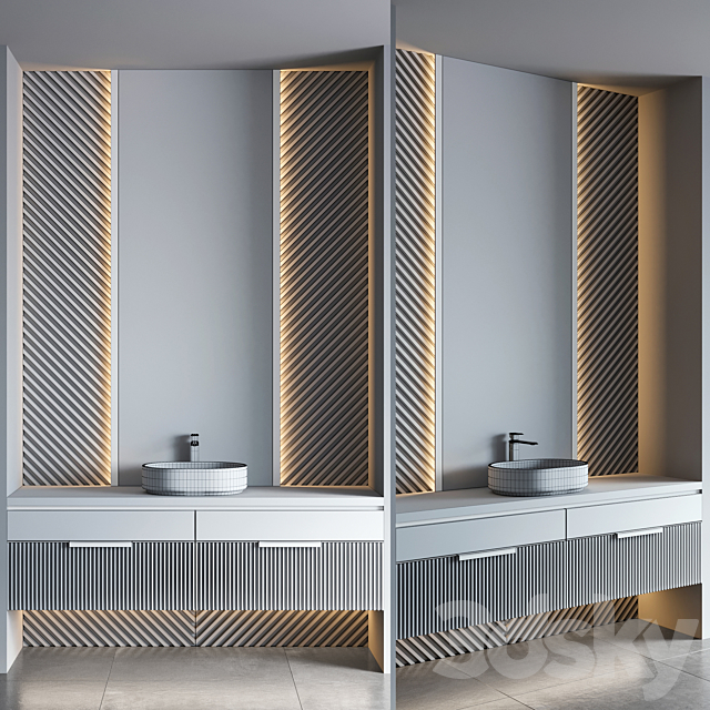 bathroom furniture 46 3DS Max Model - thumbnail 4