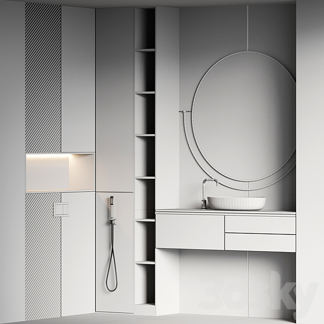 Bathroom Furniture 47 3DS Max Model - thumbnail 7