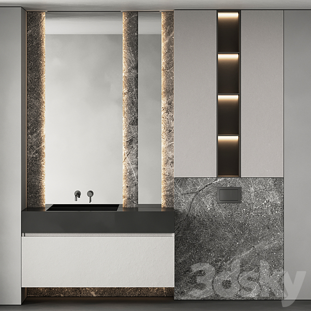 Bathroom furniture 49 3DS Max Model - thumbnail 2