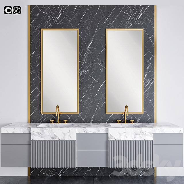 Bathroom furniture 5 3ds Max - thumbnail 1