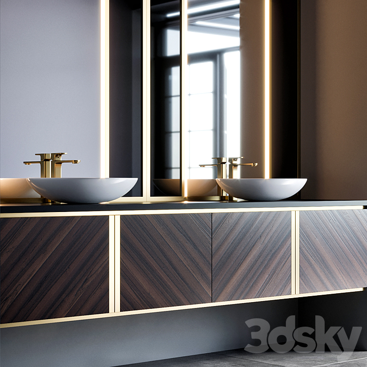 bathroom furniture 53 3DS Max - thumbnail 2